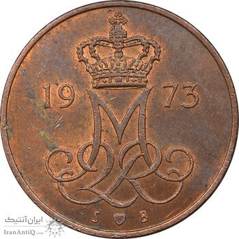 سکه 5 اوره 1973 مارگرته دوم - MS61 - دانمارک سکه 5 اوره 1973 مارگرته دوم - MS61 - دانمارک
