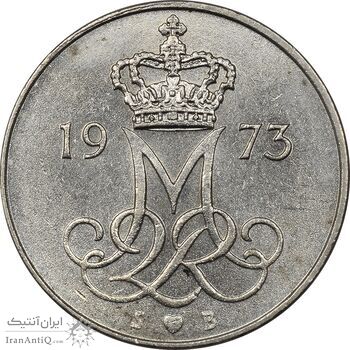 سکه 10 اوره 1973 مارگرته دوم - MS61 - دانمارک