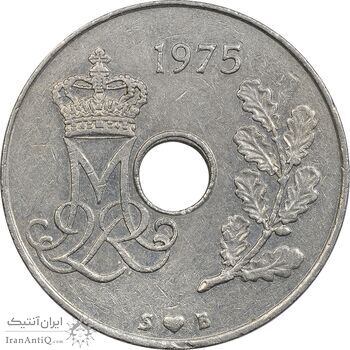 سکه 25 اوره 1975 مارگرته دوم - EF45 - دانمارک