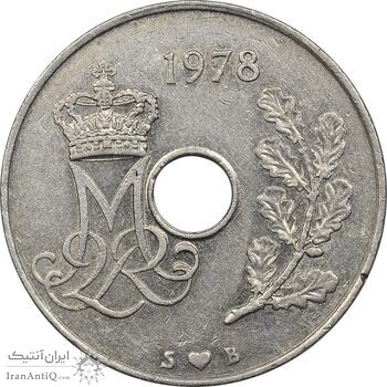 سکه 25 اوره 1978 مارگرته دوم - EF45 - دانمارک