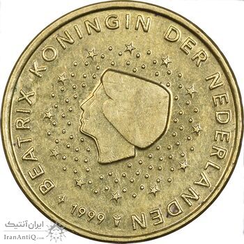 سکه 10 یورو سنت 1999 بئاتریکس - AU58 - هلند