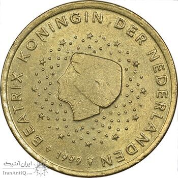 سکه 50 یورو سنت 1999 بئاتریکس - AU50 - هلند