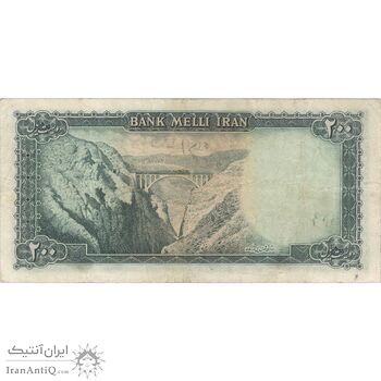 اسکناس 200 ریال سری سوم - تک - VF35 - محمد رضا شاه اسکناس 200 ریال سری سوم - تک - VF35 - محمد رضا شاه