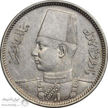 سکه 2 قروش 1356 فاروق یکم - MS61 - مصر