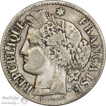 سکه 2 فرانک 1895 جمهوری سوم - VF30 - فرانسه