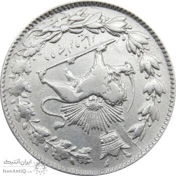 سکه 2000 دینار 1330 خطی (چرخش 170 درجه) - احمد شاه