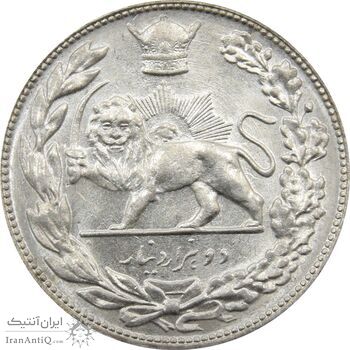 سکه 2000 دینار 1306T تصویری - MS65 - رضا شاه