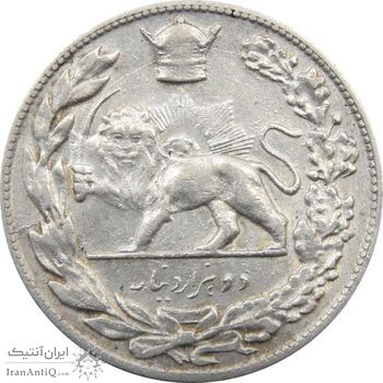 سکه 2000 دینار 1308 تصویری - VF30 - رضا شاه