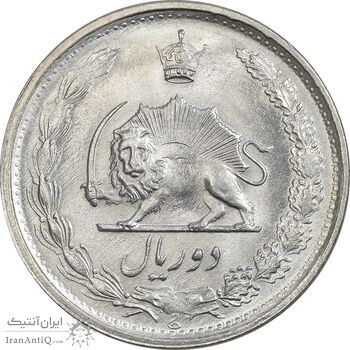 سکه 2 ریال 1349 - MS64 - محمد رضا شاه