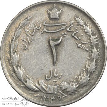 سکه 2 ریال 1349 - VF - محمد رضا شاه