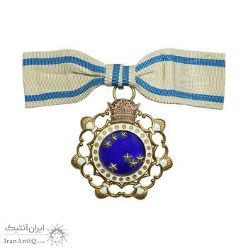 نشان درجه 3 هفت پیکر با روبان فابریک - AU - محمد رضا شاه