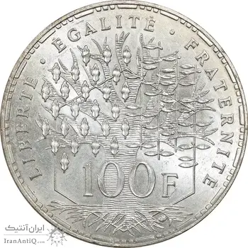سکه 100 فرانک 1982 جمهوری کنونی - MS66 - فرانسه
