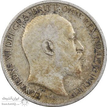 سکه 6 پنس 1905 ادوارد هفتم - EF40 - انگلستان
