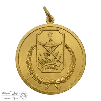 مدال آویز ستاد ارتشتاران (کماندار) طلایی - UNC - محمدرضا شاه