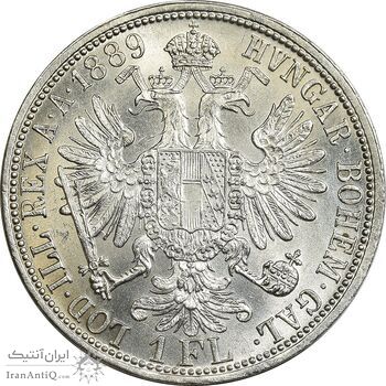 سکه 1 فلورین 1889 فرانتس یوزف یکم - MS64 - اتریش سکه 1 فلورین 1889 فرانتس یوزف یکم - MS64 - اتریش