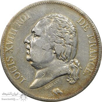 سکه 5 فرانک 1817 لوئی هجدهم - VF35 - فرانسه سکه 5 فرانک 1817 لوئی هجدهم - VF35 - فرانسه