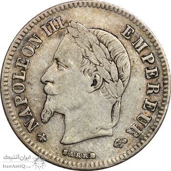 سکه 20 سانتیم 1866 ناپلئون سوم - EF40 - فرانسه سکه 20 سانتیم 1866 ناپلئون سوم - EF40 - فرانسه