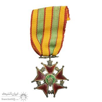 نشان خدمت شهربانی درجه سه - EF - رضا شاه