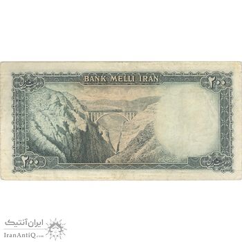 اسکناس 200 ریال سری سوم - تک - VF35 - محمد رضا شاه اسکناس 200 ریال سری سوم - تک - VF35 - محمد رضا شاه