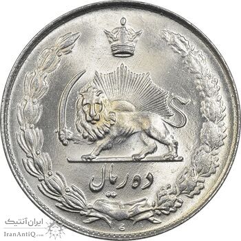 سکه 10 ریال 1335 - MS65 - محمد رضا شاه