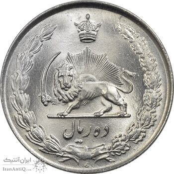 سکه 10 ریال 1335 - MS63 - محمد رضا شاه