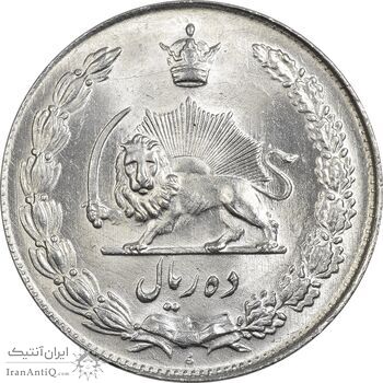 سکه 10 ریال 1338 - MS63 - محمد رضا شاه