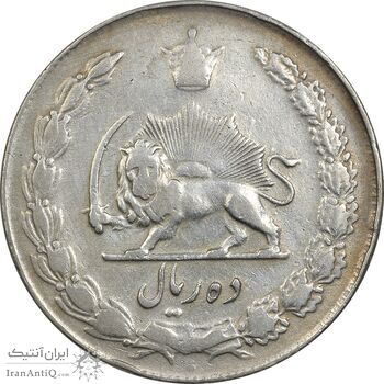 سکه 10 ریال 1341 (ضخیم) - VF35 - محمد رضا شاه