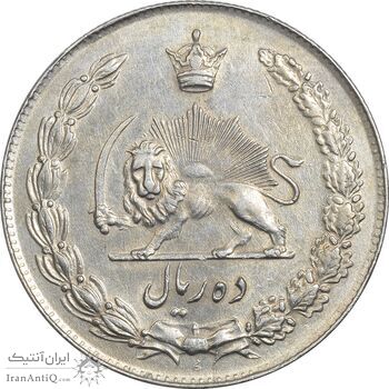 سکه 10 ریال 1343 (ضخیم) - EF45 - محمد رضا شاه