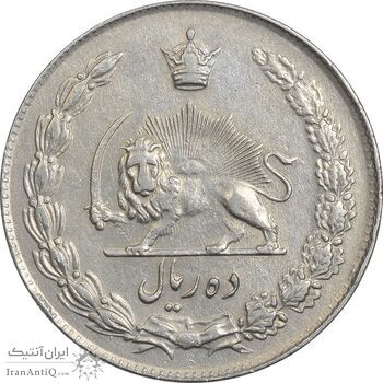 سکه 10 ریال 1343 (ضخیم) - EF40 - محمد رضا شاه