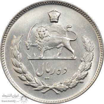 سکه 10 ریال 1347 - MS63 - محمد رضا شاه سکه 10 ریال 1347 - MS63 - محمد رضا شاه