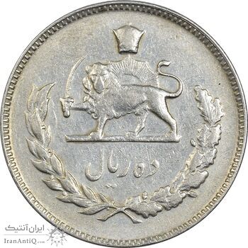 سکه 10 ریال 1349 - EF40 - محمد رضا شاه