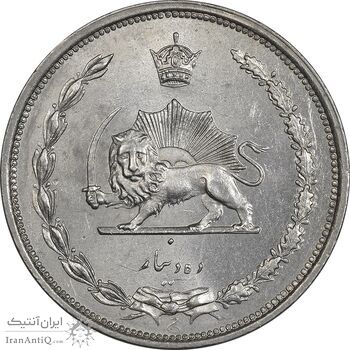 سکه 10 دینار 1310 نیکل - MS63 - رضا شاه