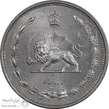 سکه 10 دینار 1310 نیکل - MS63 - رضا شاه