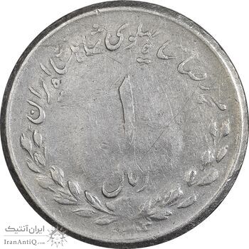 سکه 1 ریال 1334 (یونی فیس) - VF25 - محمد رضا شاه