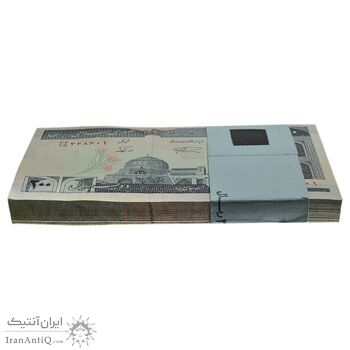 بسته اسکناس 200 ریال (نمازی - نوربخش) شماره بزرگ - UNC - جمهوری اسلامی