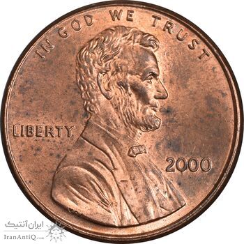 سکه 1 سنت 2000 لینکلن - MS63 - آمریکا