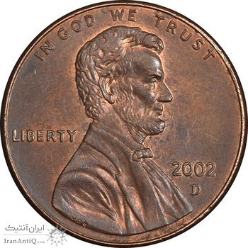 سکه 1 سنت 2002D لینکلن - MS62 - آمریکا