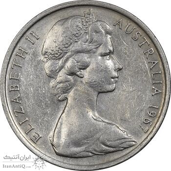 سکه 10 سنت 1967 الیزابت دوم - EF45 - استرالیا سکه 10 سنت 1967 الیزابت دوم - EF45 - استرالیا