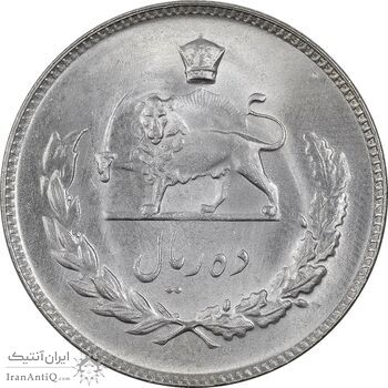 سکه 10 ریال 1350 - MS63 - محمد رضا شاه سکه 10 ریال 1350 - MS63 - محمد رضا شاه