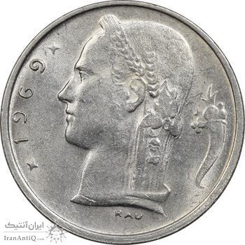 سکه 1 فرانک 1969 بودئون یکم (نوشته هلندی) - MS61 - بلژیک