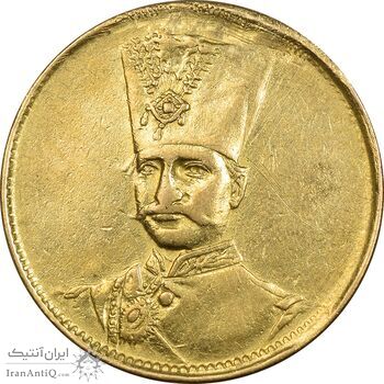 سکه طلا 1 تومان بدون تاریخ (بدون جلوس) - AU55 - ناصرالدین شاه سکه طلا 1 تومان بدون تاریخ (بدون جلوس) - AU55 - ناصرالدین شاه