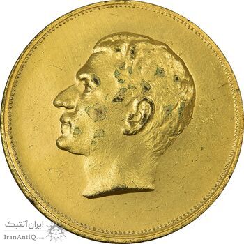 مدال برنز بیست و پنجمین سال سلطنت 1344 - EF - محمدرضا شاه