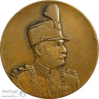 مدال یادگار تاجگذاری 1305 - EF - رضا شاه