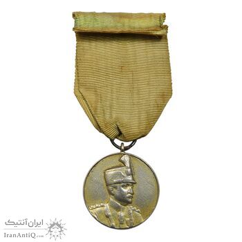 مدال نقره ذوالفقار (با روبان فابریک) - EF - رضا شاه