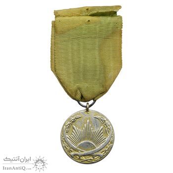 مدال نقره ذوالفقار (با روبان فابریک) - EF - رضا شاه