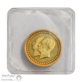 مدال طلا 2.5 گرمی بانک ملی - PF64 - محمد رضا شاه