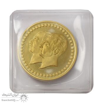 مدال طلا 5 گرمی بانک ملی (با پلمپ) - PF66 - محمد رضا شاه