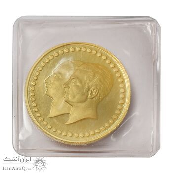مدال طلا 5 گرمی بانک ملی (با پلمپ) - PF67 - محمد رضا شاه