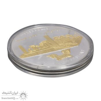 مدال نقره یادبود تخت جمشید - PF64 - جمهوری اسلامی