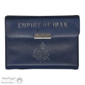 مدال نقره 50 ریال جشنهای 2500 ساله 1350 (با کاور فابریک) - PF65 - محمد رضا شاه